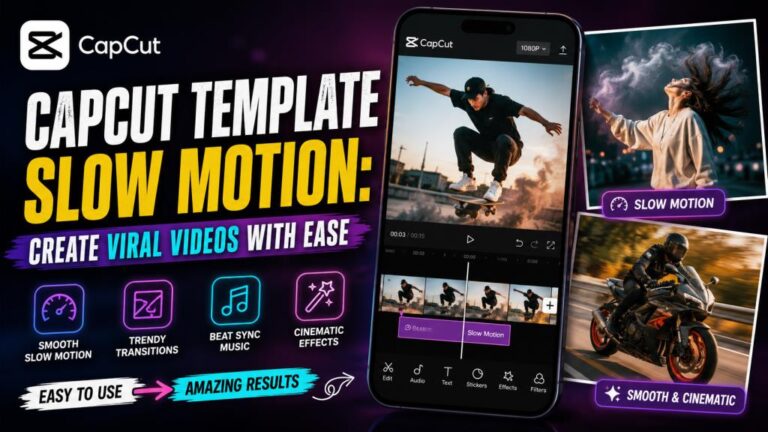 capcut template slow motion